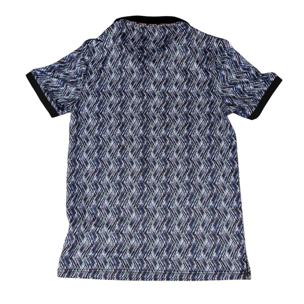 Jermyn & Bond Men's Button Down Short Sleeve Polo Shirt Purple Small NWT New - Picture 2 of 6